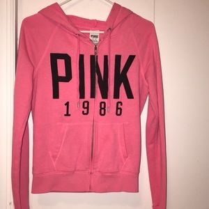 Pink zip hoodie